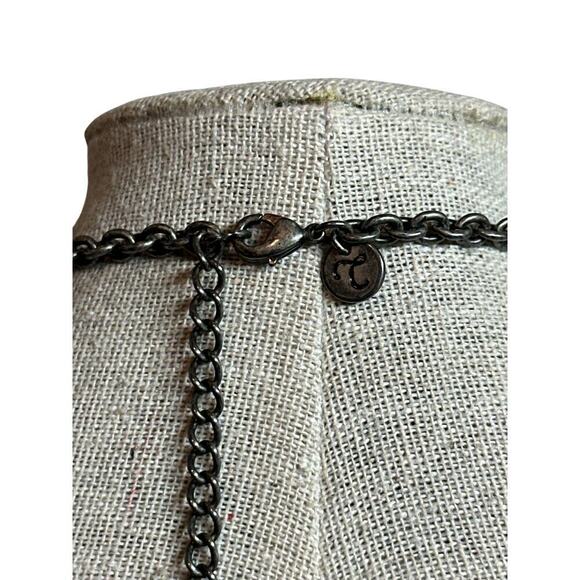 Touchstone Crystal by Swarovski Choker Necklace Jewelry Boho 8" Drop Rhinestones - Picture 4 of 7